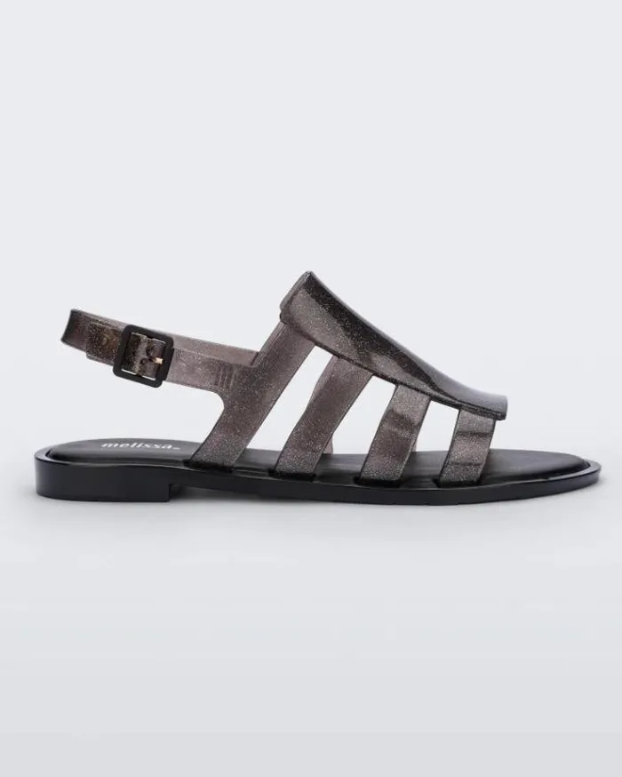 Sandals Women Melissa Boemia Glitter Black
