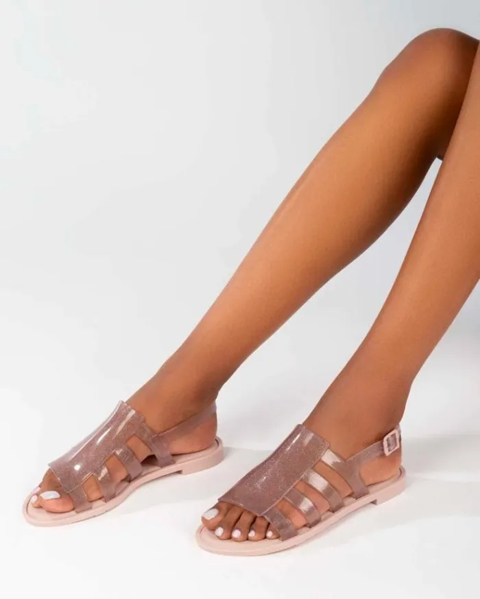Sandals Women Melissa Boemia Glitter Pink