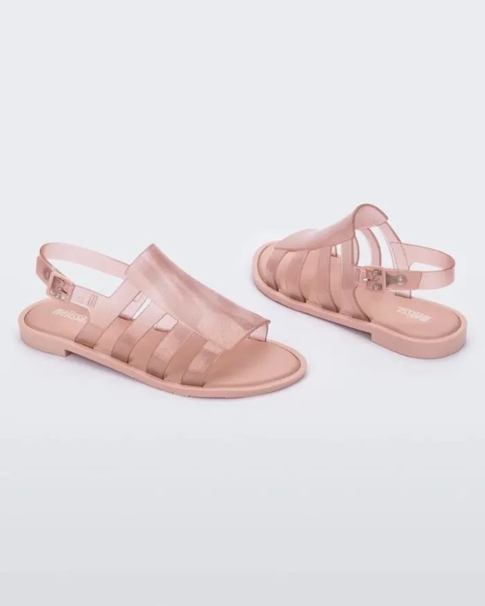 Sandals Women Melissa Boemia Glitter Pink