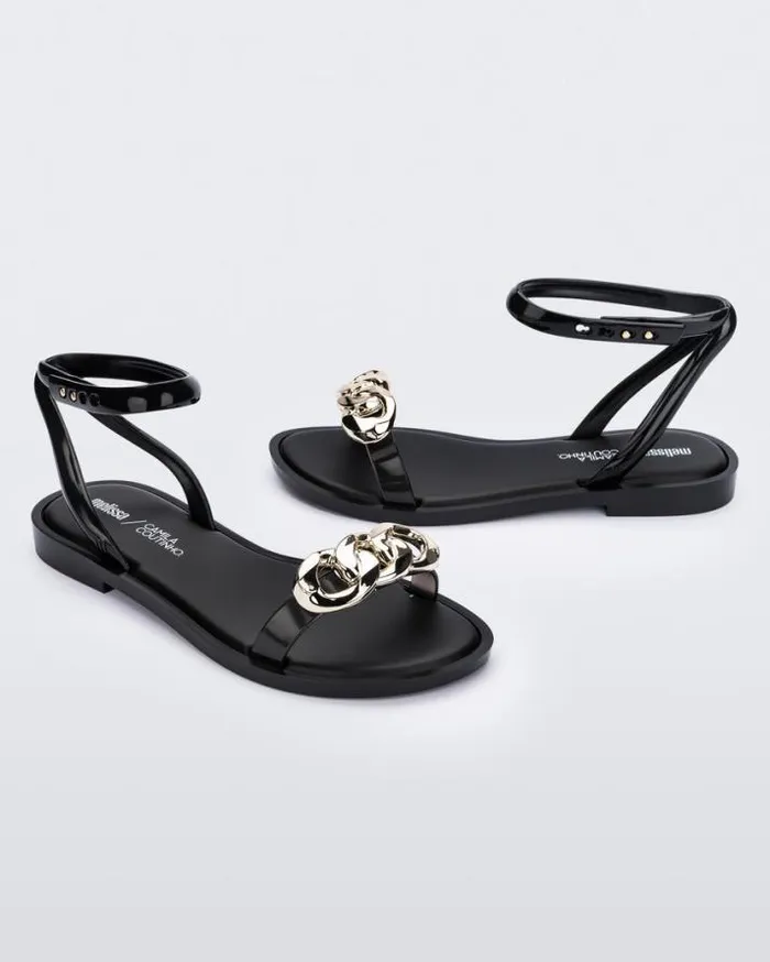 Sandals Women Melissa Dare Blackgold