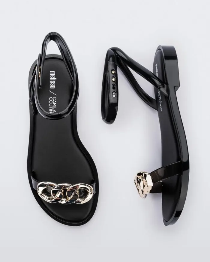Sandals Women Melissa Dare Blackgold