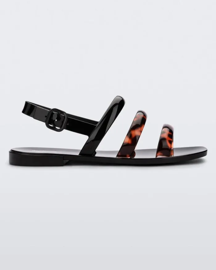 Sandals Women Melissa Essential Wave Blacktortoise