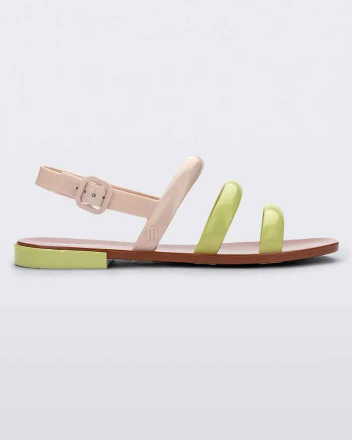 Sandals Women Melissa Essential Wave Brownyellow