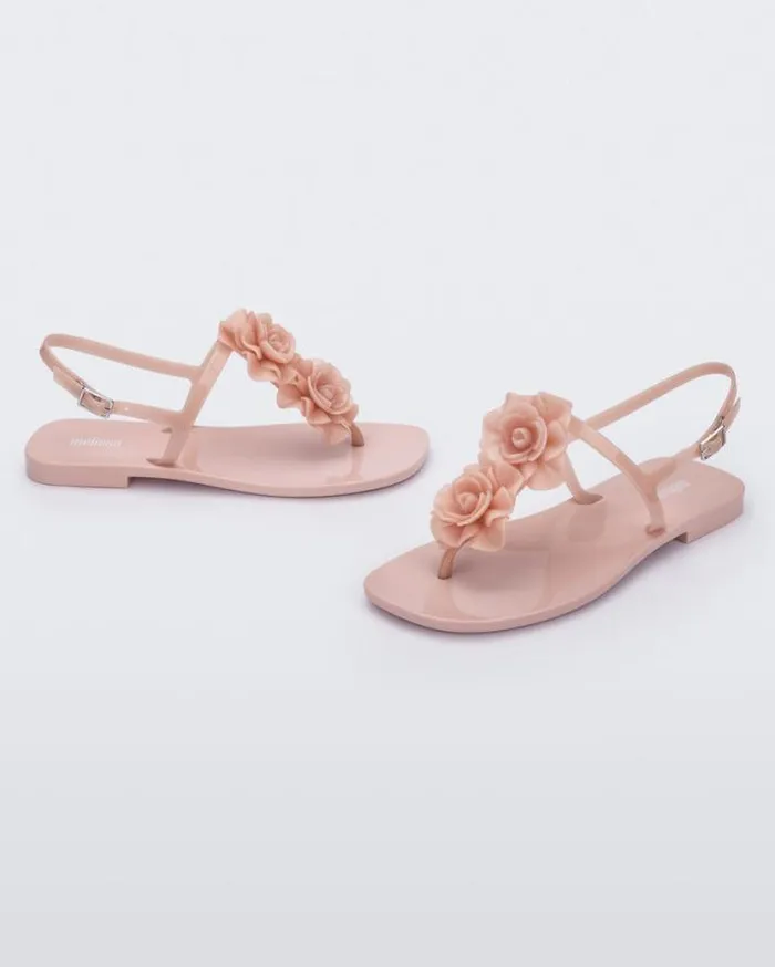 Sandals Women Melissa Harmonic Squared Garden Light Pink