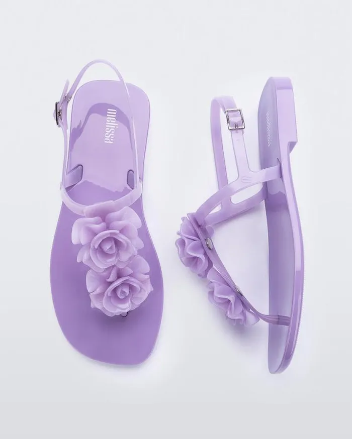 Sandals Women Melissa Harmonic Squared Garden Lilac