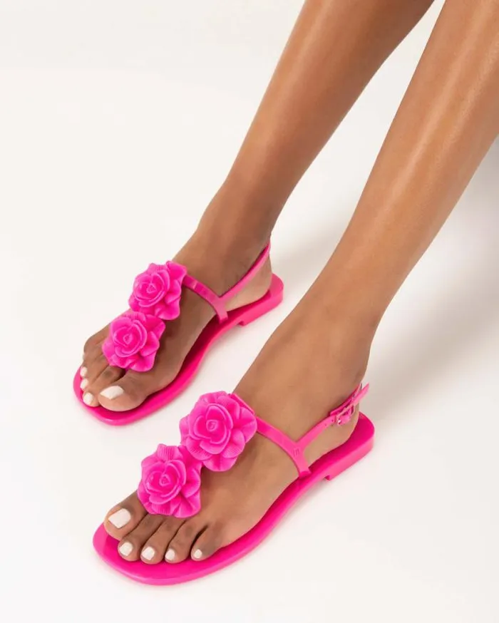 Sandals Women Melissa Harmonic Squared Garden Pink