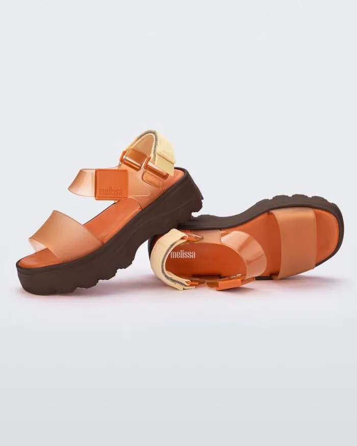 Sandals Women Melissa Kick Off Sandal Orangeclear Orange