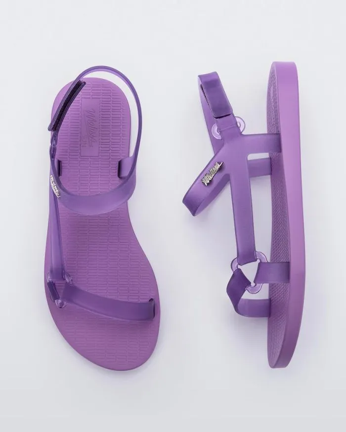 Sandals Women Melissa Sun Downtown Lilacclear Lilac
