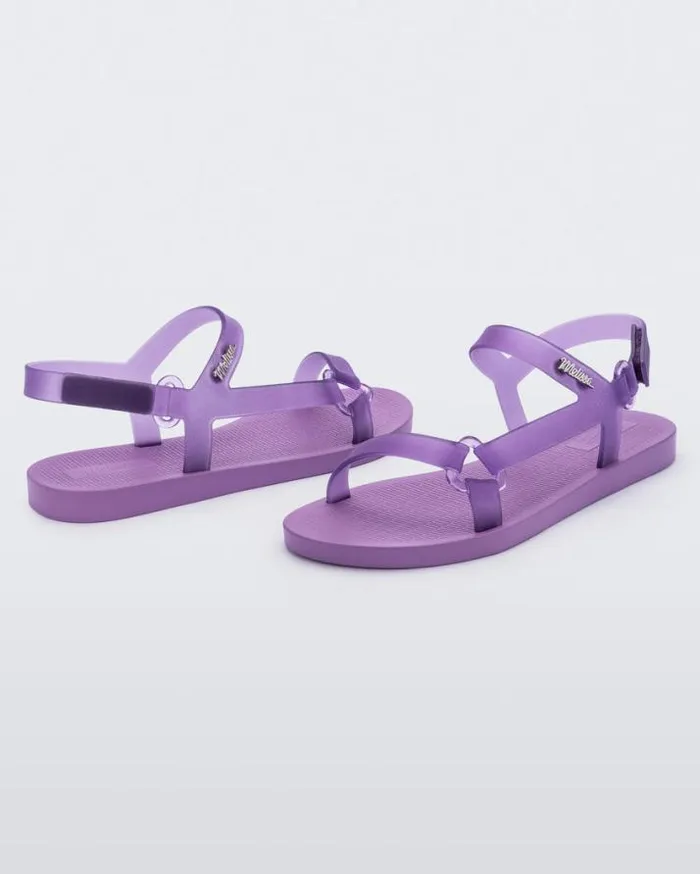 Sandals Women Melissa Sun Downtown Lilacclear Lilac