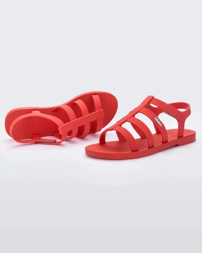 Sandals Women Melissa Sun Rodeo Red