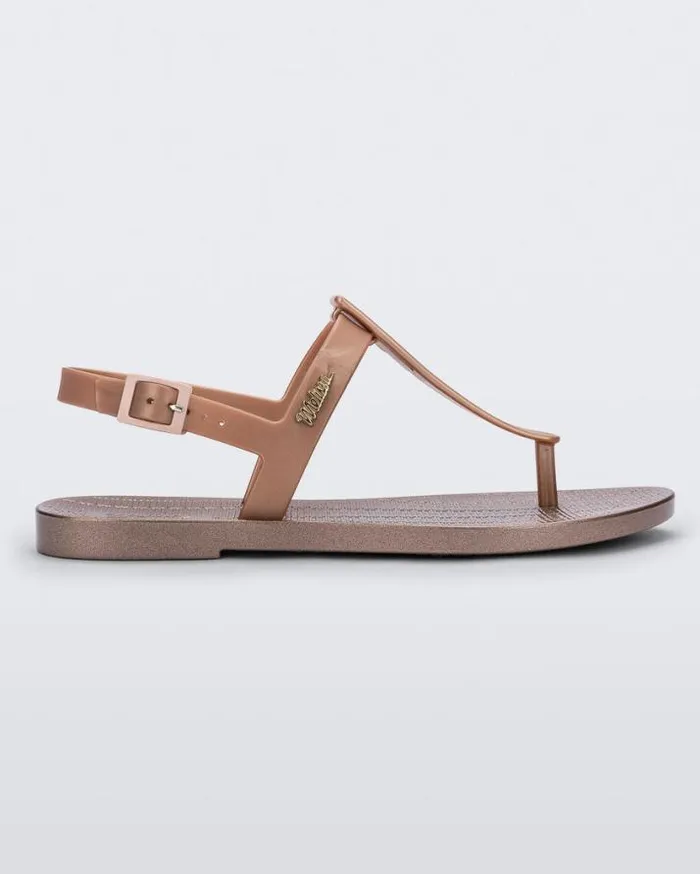 Sandals Women Melissa Sun Ventura Rose Metallic