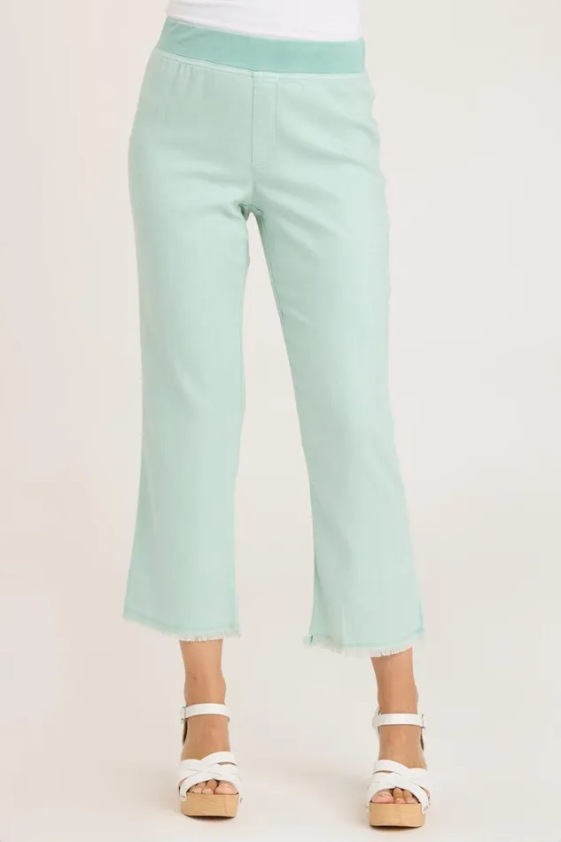 Sarla Ankle Pant Aquifer Pigment Clothing XCVI Crops