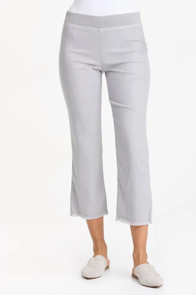 Sarla Ankle Pant Cotton Grey Pigment Clothing XCVI Crops