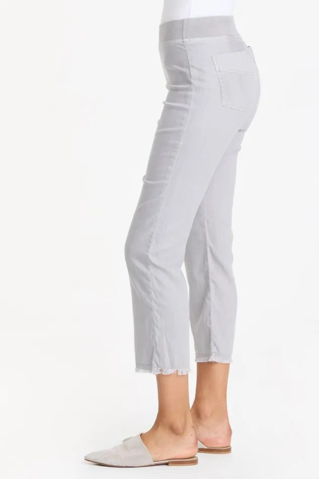 Sarla Ankle Pant Cotton Grey Pigment Clothing XCVI Crops
