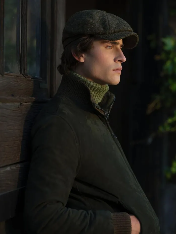 Scarves Hats Gloves Mens Paul Stuart Donegal Newsboy Cap Olive