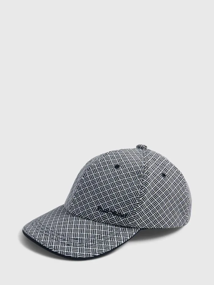 Scarves Hats Gloves Mens Paul Stuart Parquet Ball Cap Black