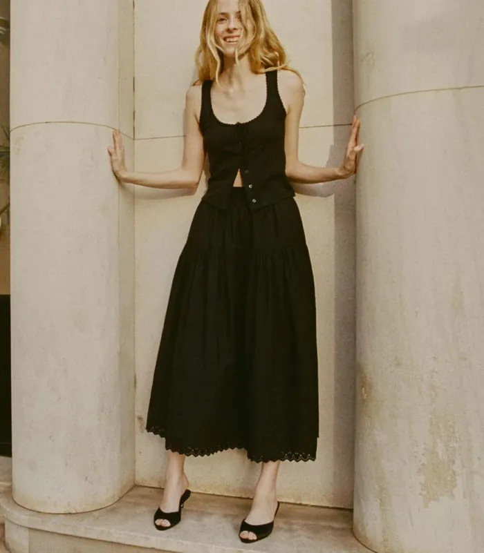 SEBASTIANE SKIRT Black Shop DEN Skirts