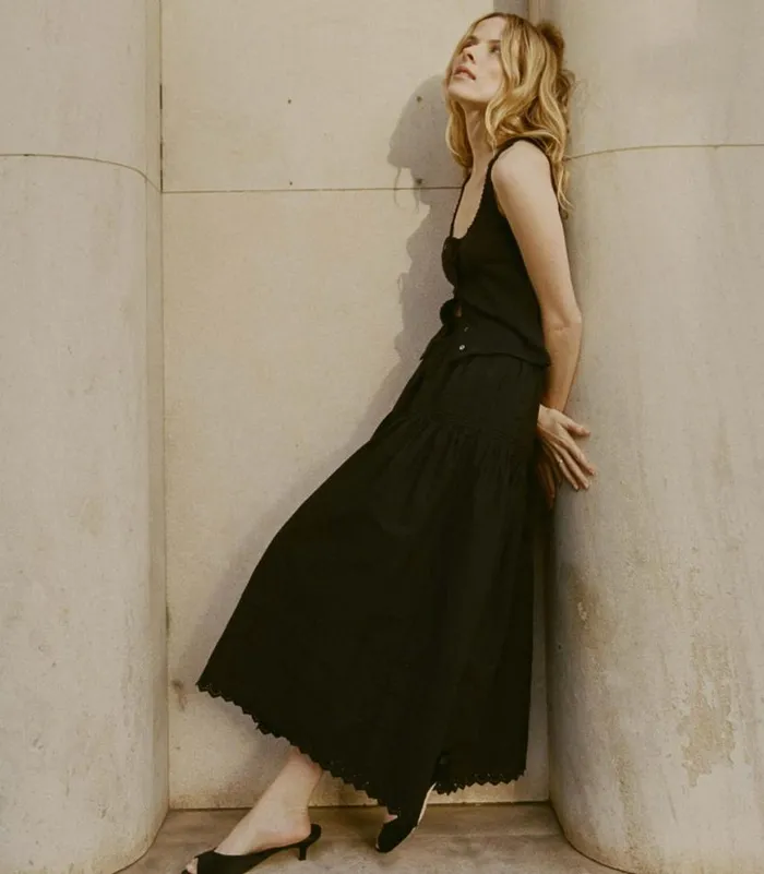 SEBASTIANE SKIRT Black Shop DEN Skirts