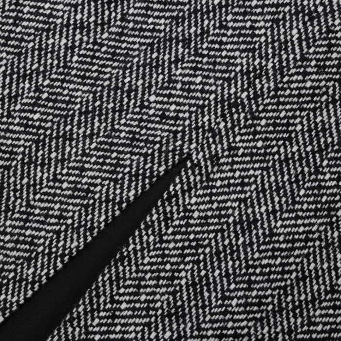 Self Portrait Bottoms Black Herringbone Midi Skirt 8211 Women Self Portrait Bottoms Black Herringbone Midi Skirt 8211 Women