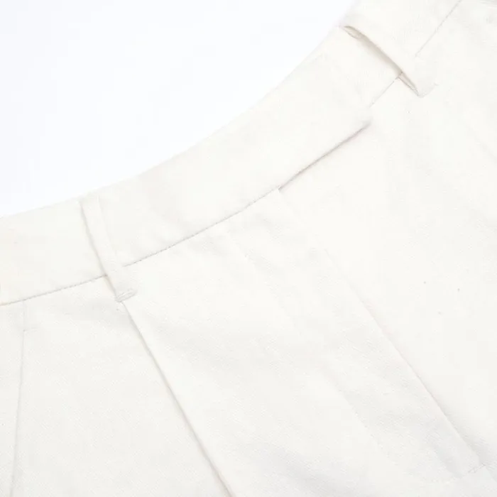 Self Portrait Bottoms White Linen Trousers 8211 Women Self Portrait Bottoms White Linen Trousers 8211 Women