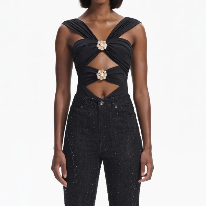 Self Portrait Denim Black Rhinestone Denim Jeans 8211 Women Self Portrait Denim Black Rhinestone Denim Jeans 8211 Women