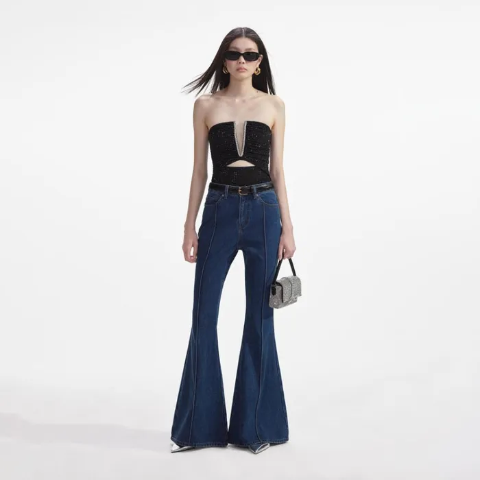 Self Portrait Denim Denim Kick Flare Jeans 8211 Women