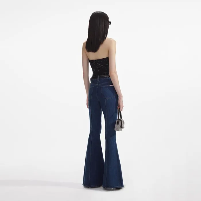 Self Portrait Denim Denim Kick Flare Jeans 8211 Women Self Portrait Denim Denim Kick Flare Jeans 8211 Women
