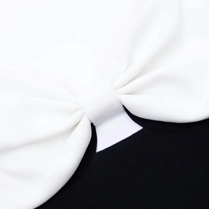 Self Portrait Dresses Black Crepe Bow Mini Dress 8211 Women Self Portrait Dresses Black Crepe Bow Mini Dress 8211 Women