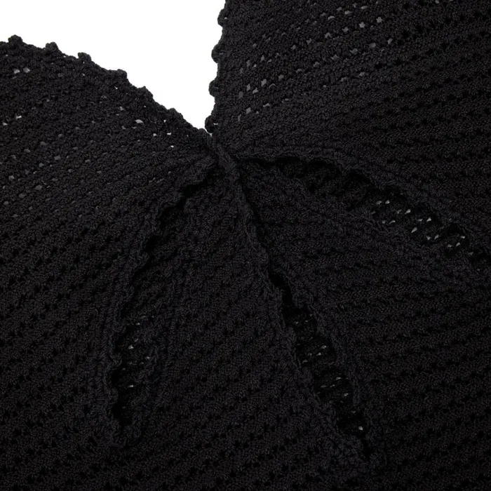Self Portrait Dresses Black Crochet Cut Out Midi Dress 8211 Women Self Portrait Dresses Black Crochet Cut Out Midi Dress 8211 Women