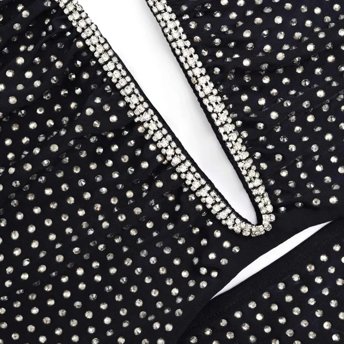Self Portrait Dresses Black Jersey Rhinestone Maxi Dress 8211 Women Self Portrait Dresses Black Jersey Rhinestone Maxi Dress 8211 Women