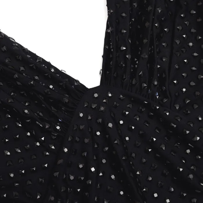 Self Portrait Dresses Black Jersey Rhinestone Mini Dress 8211 Women Self Portrait Dresses Black Jersey Rhinestone Mini Dress 8211 Women