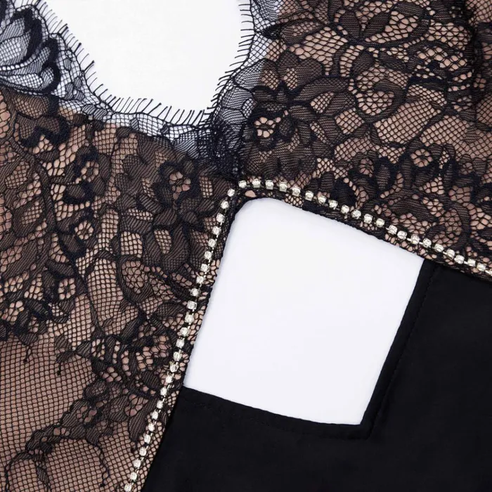 Self Portrait Dresses Black Lace Satin Maxi Dress 8211 Women Self Portrait Dresses Black Lace Satin Maxi Dress 8211 Women