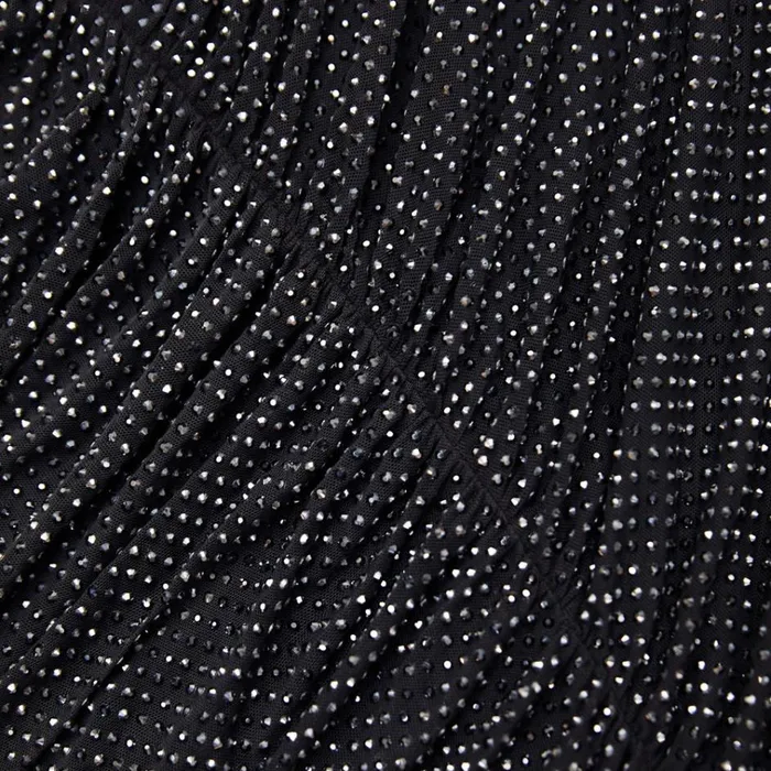 Self Portrait Dresses Black Rhinestone Gathered Midi Dress 8211 Women Self Portrait Dresses Black Rhinestone Gathered Midi Dress 8211 Women