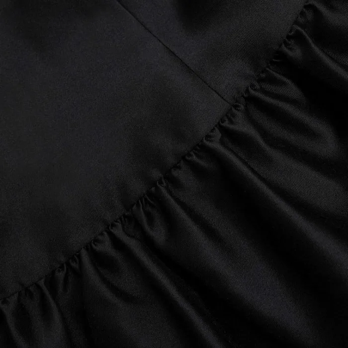 Self Portrait Dresses Black Taffeta Midi Dress 8211 Women Self Portrait Dresses Black Taffeta Midi Dress 8211 Women