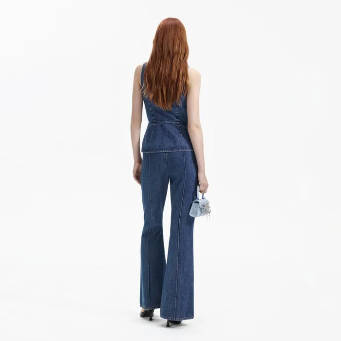 Self Portrait Dresses Blue Denim Jumpsuit 8211 Women Self Portrait Dresses Blue Denim Jumpsuit 8211 Women