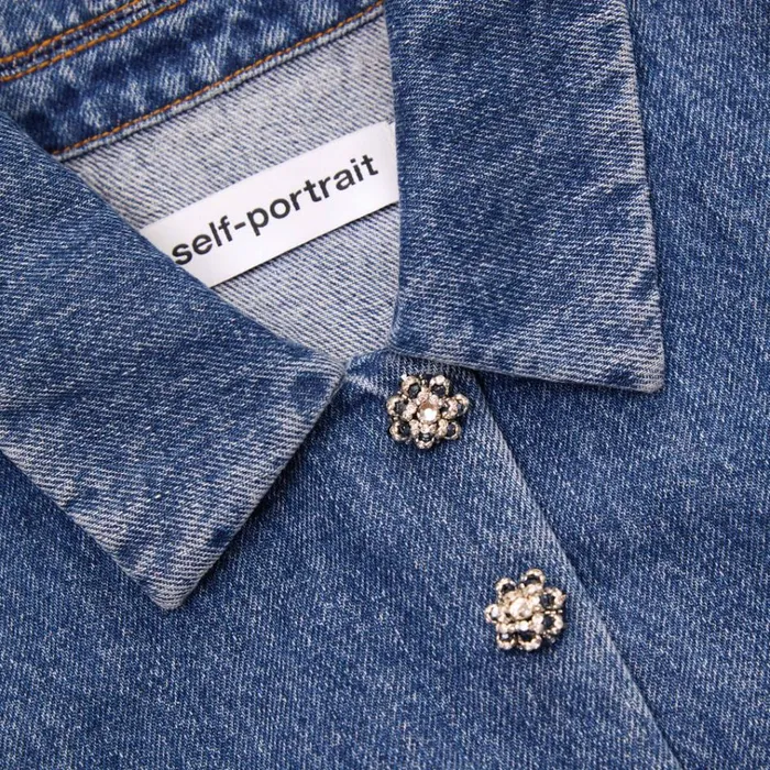 Self Portrait Dresses Blue Denim Jumpsuit 8211 Women Self Portrait Dresses Blue Denim Jumpsuit 8211 Women