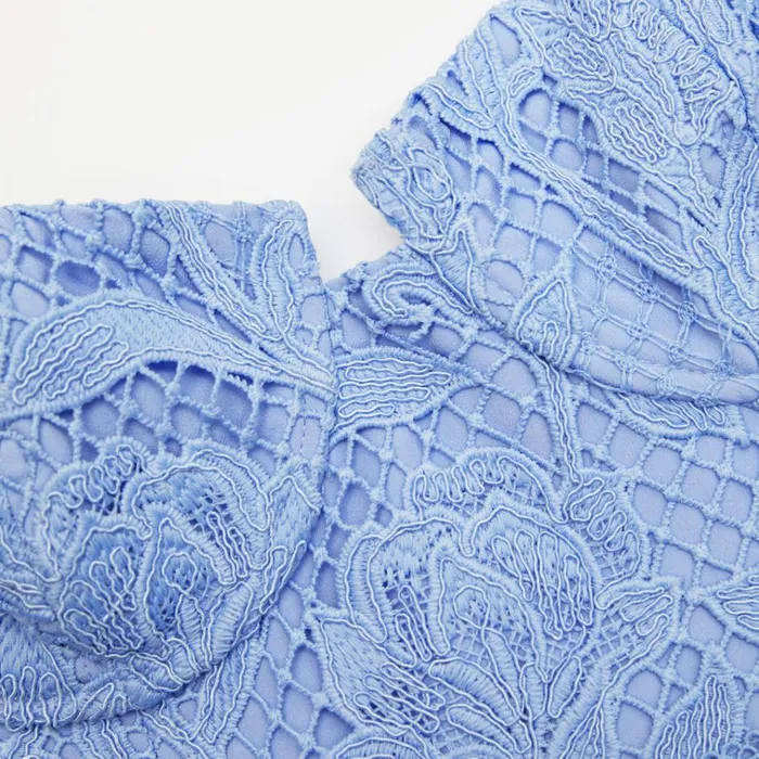 Self Portrait Dresses Blue Lace Midi Sweetheart Dress 8211 Women Self Portrait Dresses Blue Lace Midi Sweetheart Dress 8211 Women