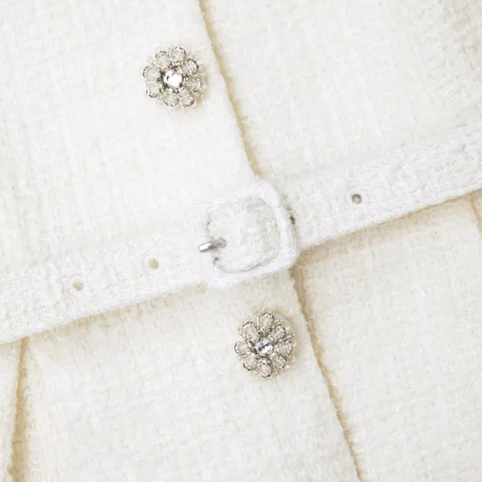 Self Portrait Dresses Cream Boucle Mini Jacket Dress 8211 Women Self Portrait Dresses Cream Boucle Mini Jacket Dress 8211 Women