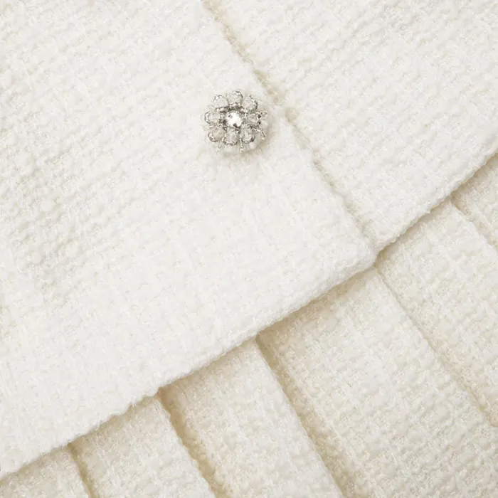Self Portrait Dresses Cream Boucle Mini Jacket Dress 8211 Women Self Portrait Dresses Cream Boucle Mini Jacket Dress 8211 Women