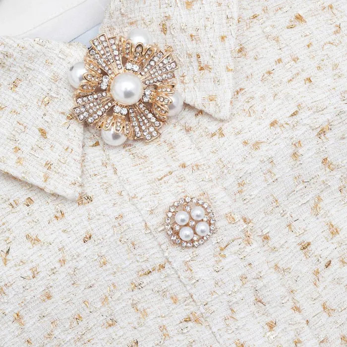 Self Portrait Dresses Cream Metallic Boucle Tailored Mini Dress 8211 Women Self Portrait Dresses Cream Metallic Boucle Tailored Mini Dress 8211 Women