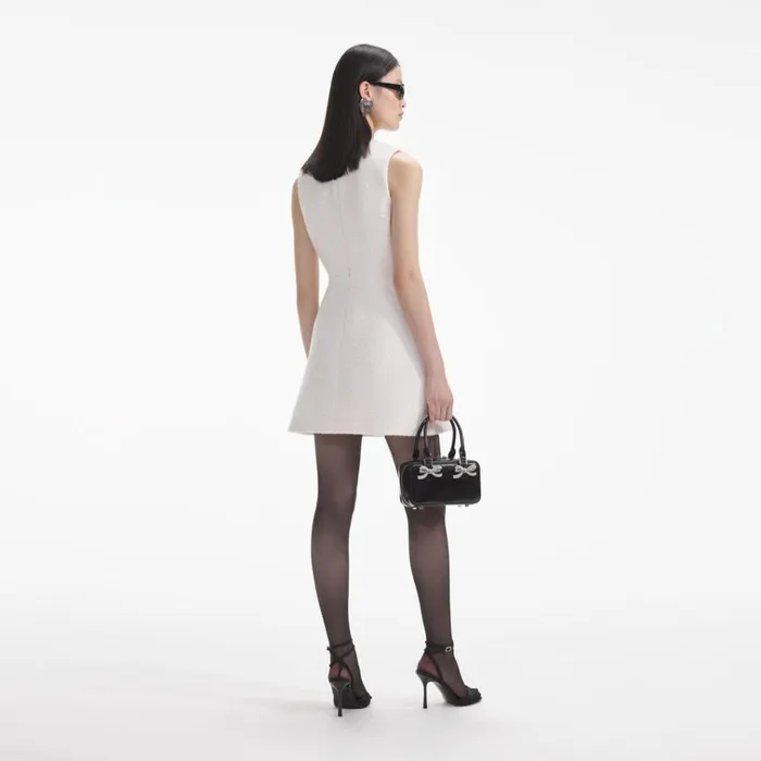 Self Portrait Dresses Cream Tinsel Boucle Buttoned Mini Dress 8211 Women Self Portrait Dresses Cream Tinsel Boucle Buttoned Mini Dress 8211 Women
