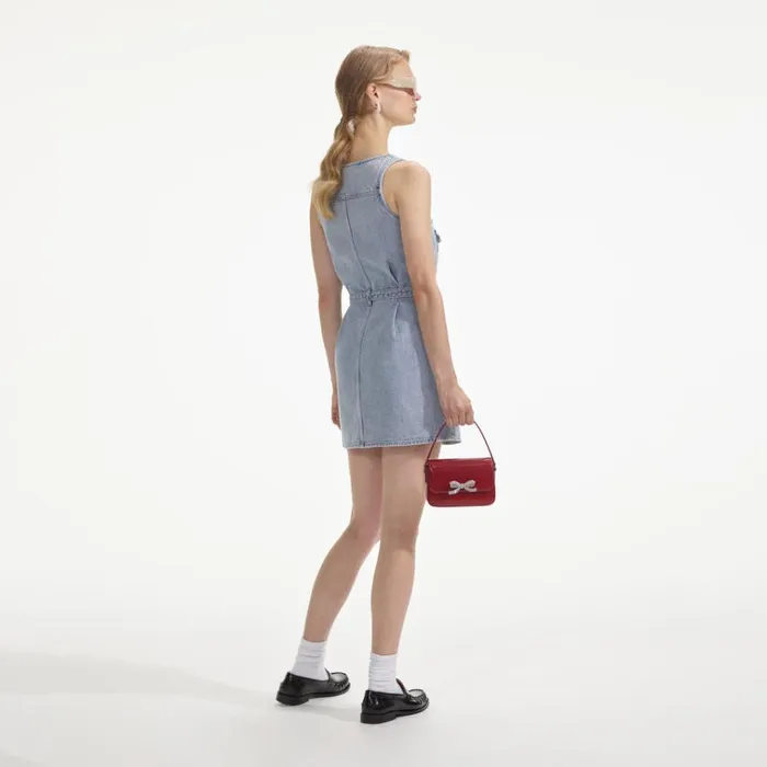 Self Portrait Dresses Embellished Denim Mini Dress 8211 Women Self Portrait Dresses Embellished Denim Mini Dress 8211 Women