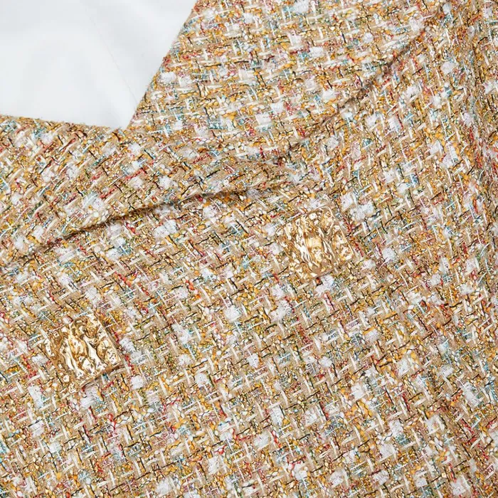 Self Portrait Dresses Gold Tinsel Boucle Off Shoulder Mini Dress 8211 Women Self Portrait Dresses Gold Tinsel Boucle Off Shoulder Mini Dress 8211 Women