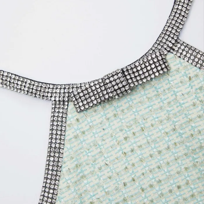Self Portrait Dresses Mint Boucle Mini Dress 8211 Women Self Portrait Dresses Mint Boucle Mini Dress 8211 Women