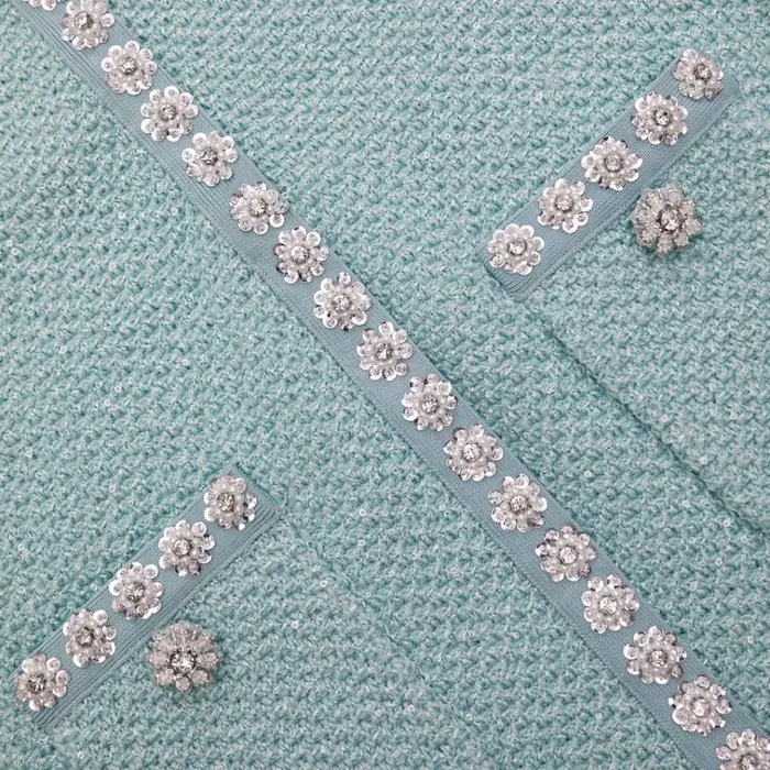 Self Portrait Dresses Mint Sequin Knit Mini Dress 8211 Women Self Portrait Dresses Mint Sequin Knit Mini Dress 8211 Women