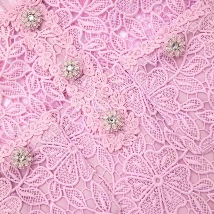Self Portrait Dresses Pink Lace Mini Dress 8211 Women Self Portrait Dresses Pink Lace Mini Dress 8211 Women