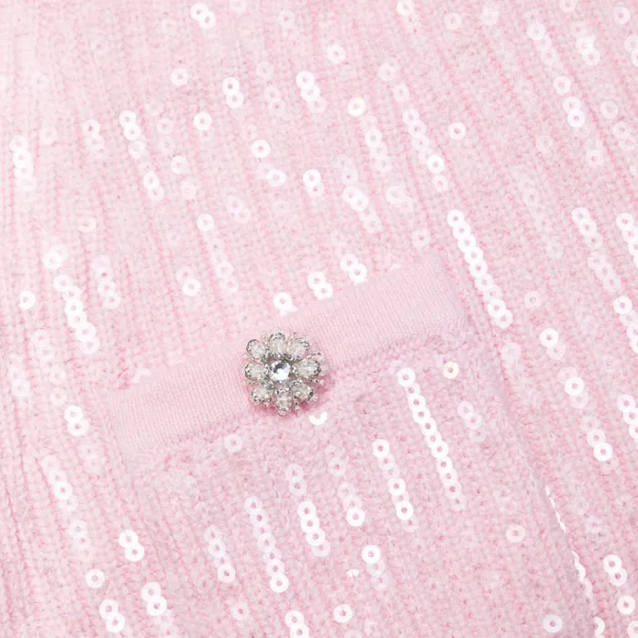 Self Portrait Dresses Pink Sequin Knit Mini Dress 8211 Women Self Portrait Dresses Pink Sequin Knit Mini Dress 8211 Women