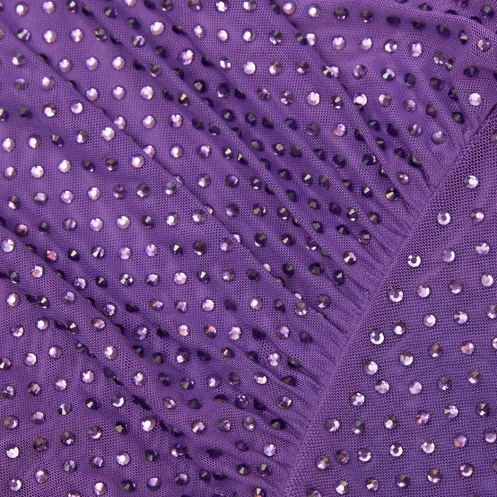 Self Portrait Dresses Purple Rhinestone Mesh Maxi Dress 8211 Women Self Portrait Dresses Purple Rhinestone Mesh Maxi Dress 8211 Women