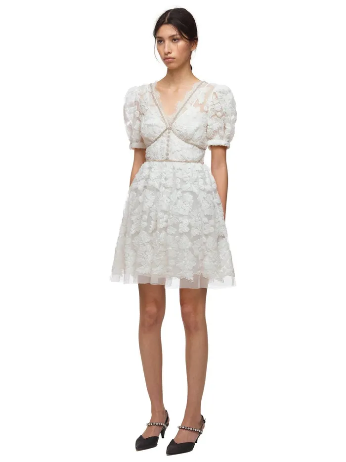 Self Portrait Dresses Ribbon Lace Mini Dress 8211 Women Self Portrait Dresses Ribbon Lace Mini Dress 8211 Women