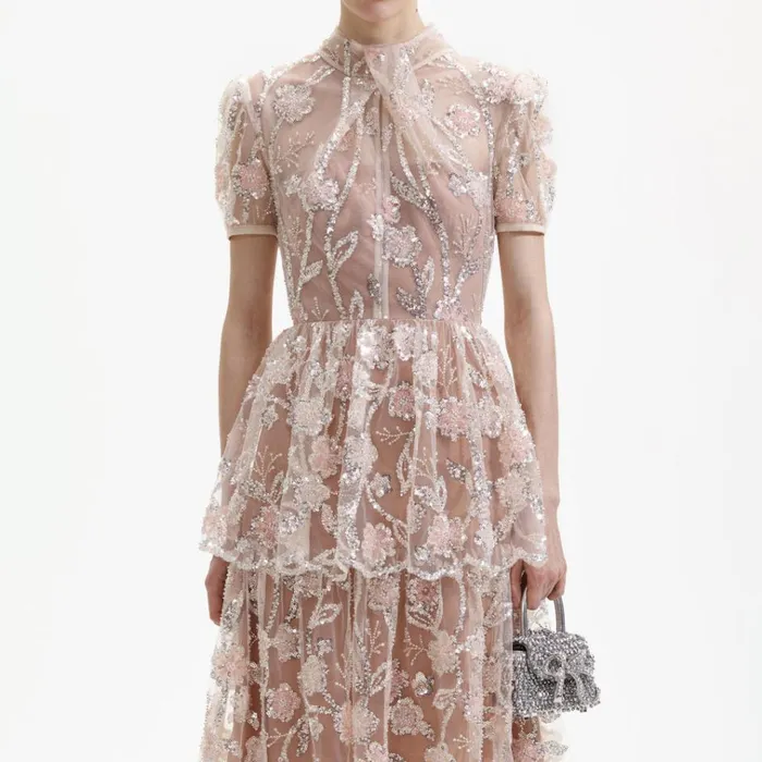 Self Portrait Dresses Sequin Flower Maxi Dress 8211 Women Self Portrait Dresses Sequin Flower Maxi Dress 8211 Women